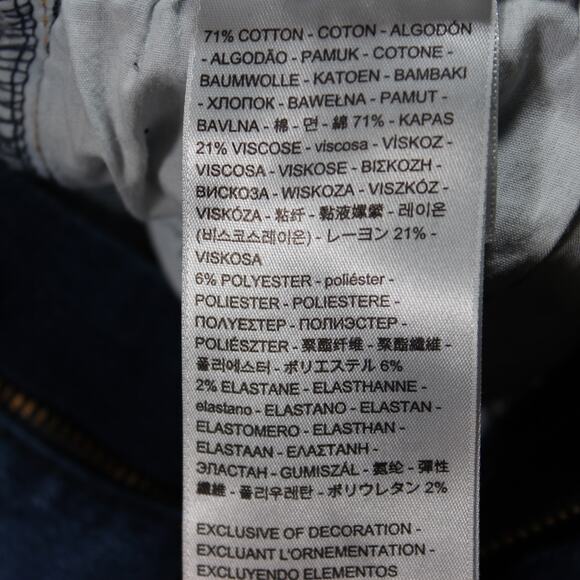 Levi’s 721 High Rise Skinny Ankle Womens 31 Blue Distressed Stretch - Picture 11 of 11